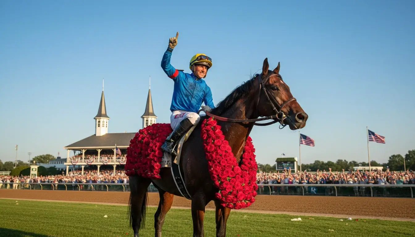 Kentucky Derby paardenrace Churchill Downs rozen