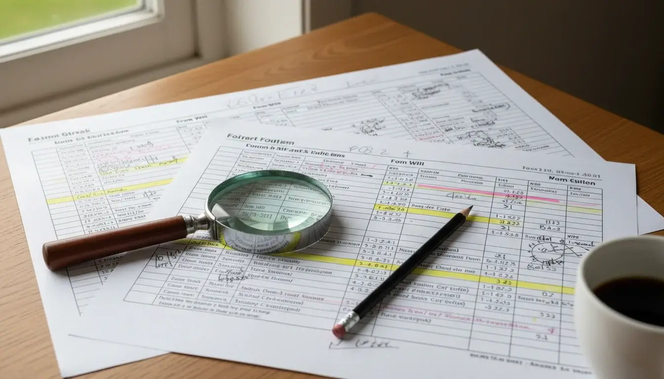 Racecard met vormcijfers en jockeystatistieken voor paardenrennen