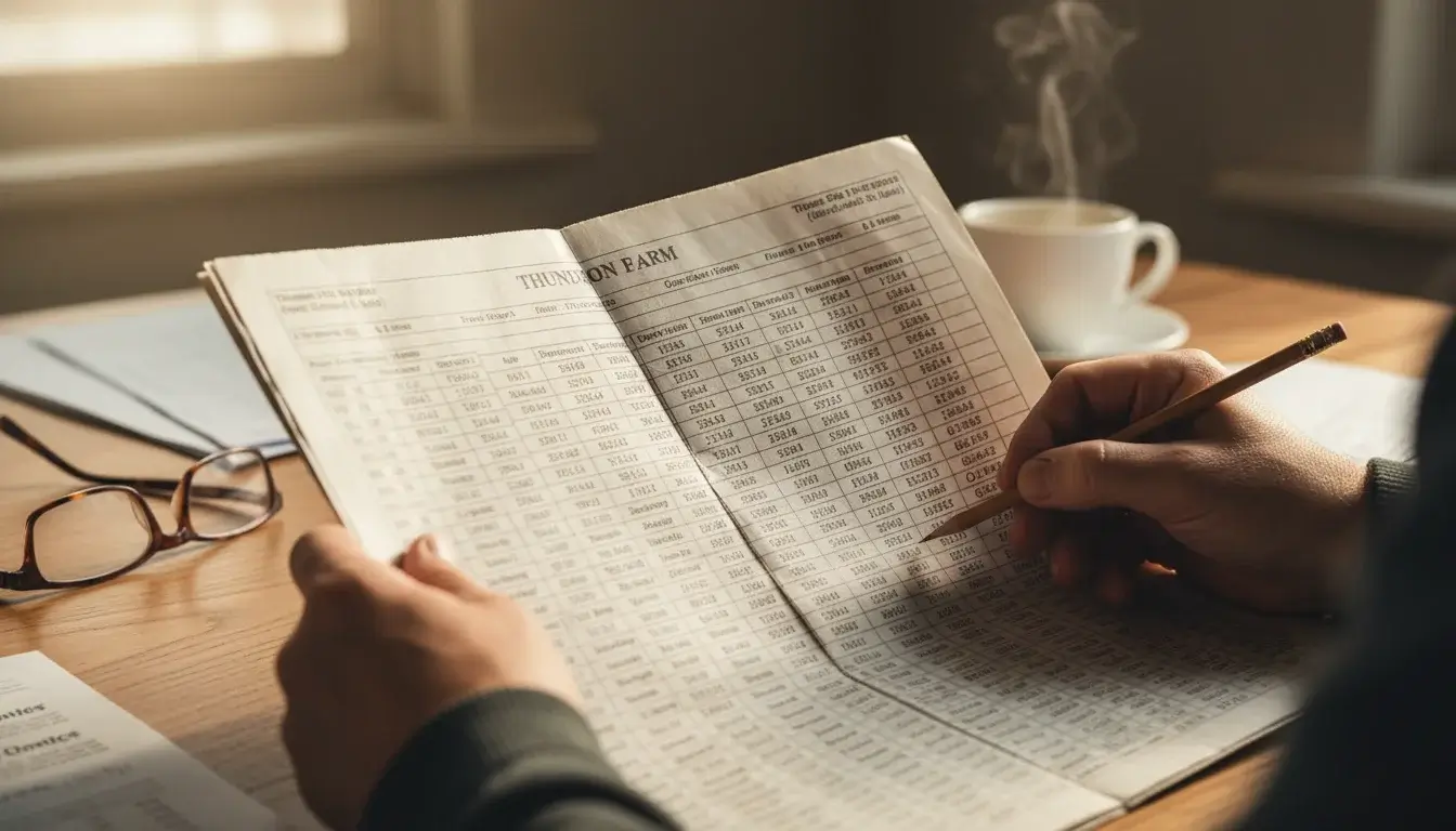 Racecard met vormcijfers en statistieken van paard